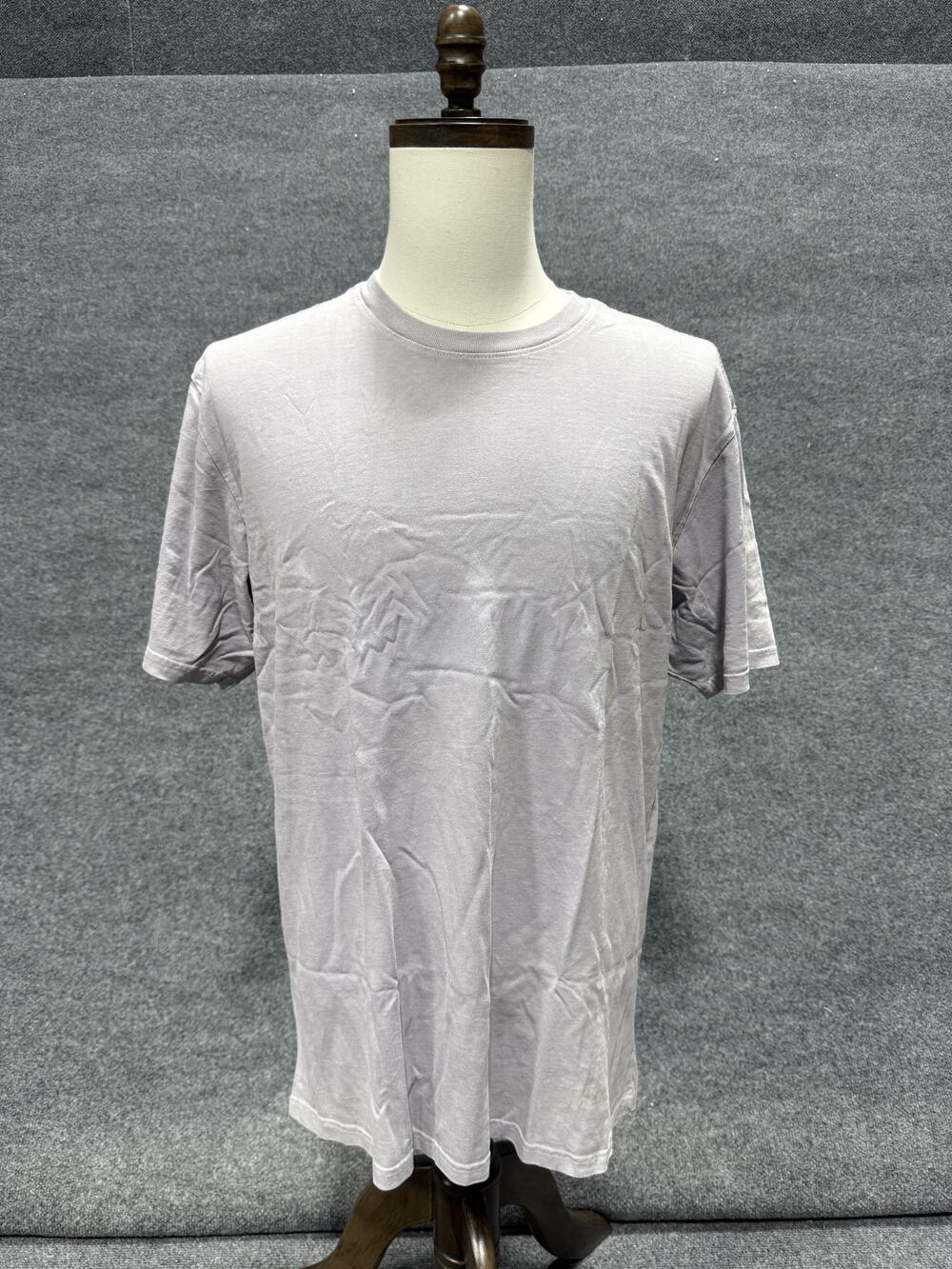 Talentless Shirt Mens XL Gray Solid Crewneck Short Sleeve Basic Jersey Tee Top
